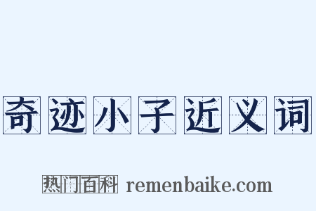 奇迹小子近义词是什么意思的图片